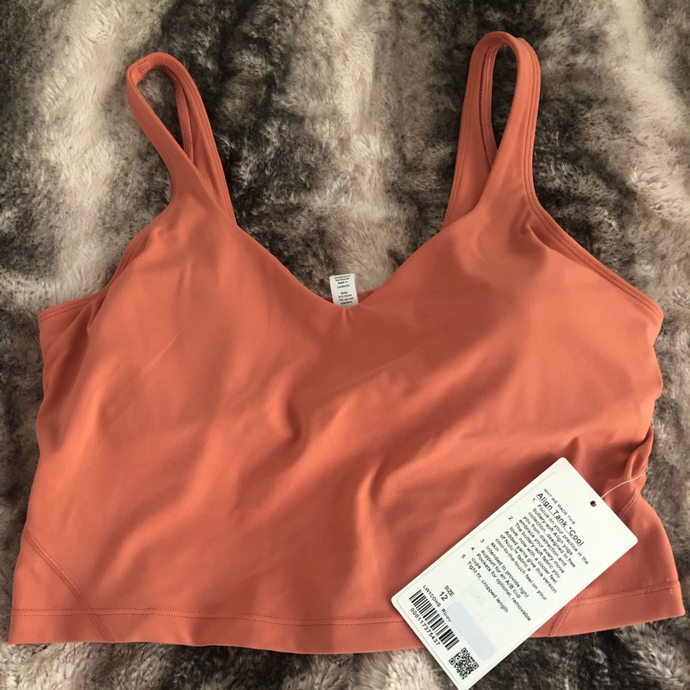 Lululemon Align Tank Rustic Coral Sz 12
